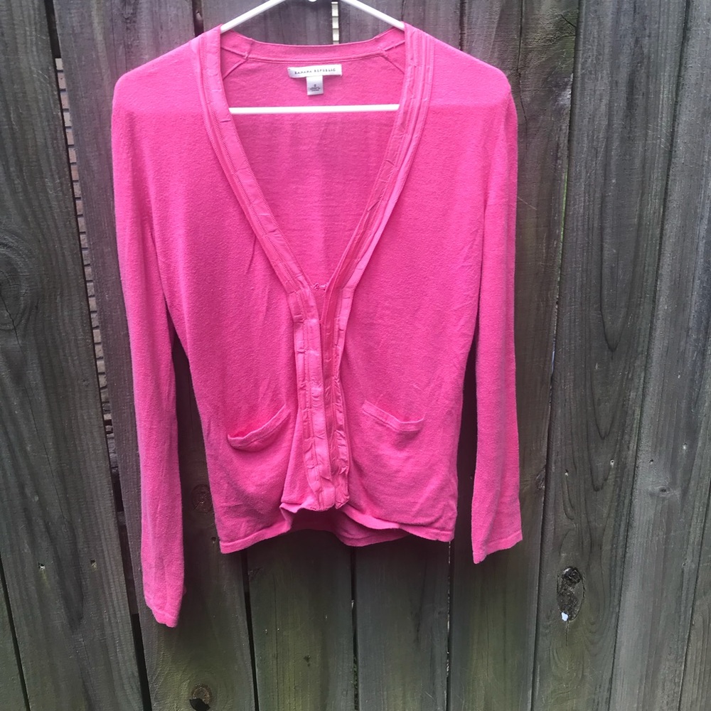 Banana Republic Pink Cardigan
